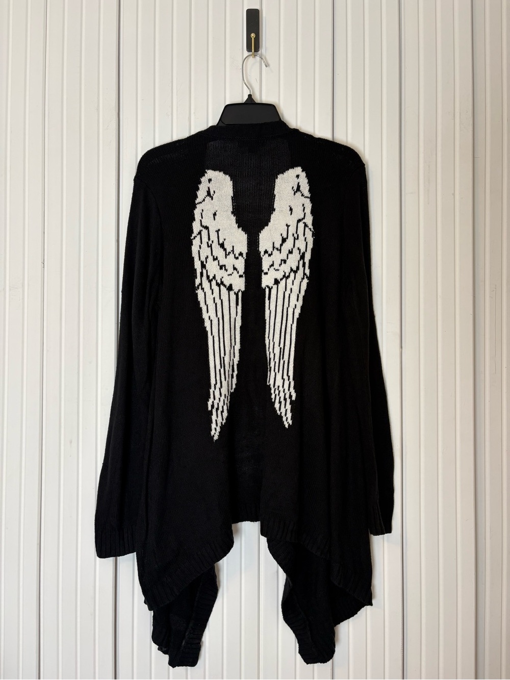 Hot Topic Womens Wing Cardigan Open Front L Gothic Emo Grunge Whimsigoth Punk